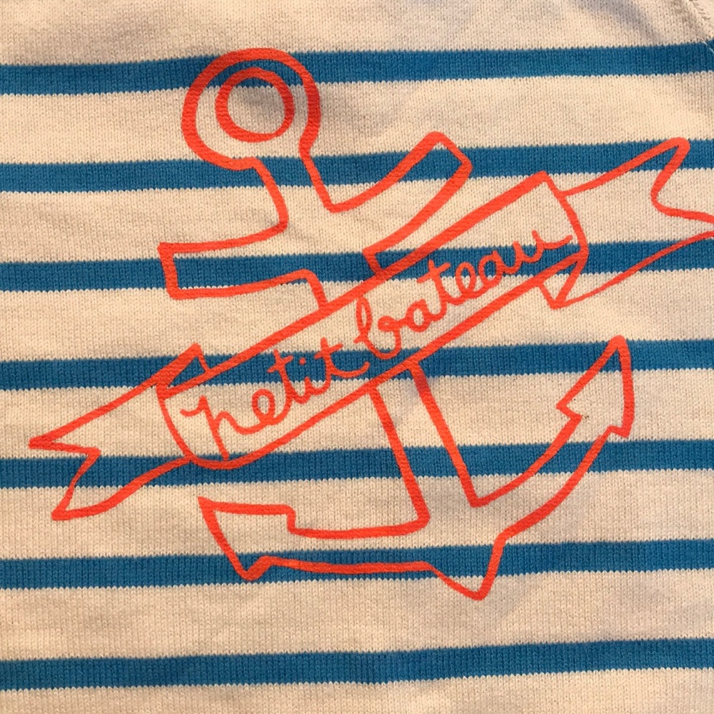 NWOT Petit Bateau striped sweatshirt (6 months) - Picture 4 of 4